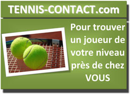 Pour trouver un partenaire de tennis près de chez vous !